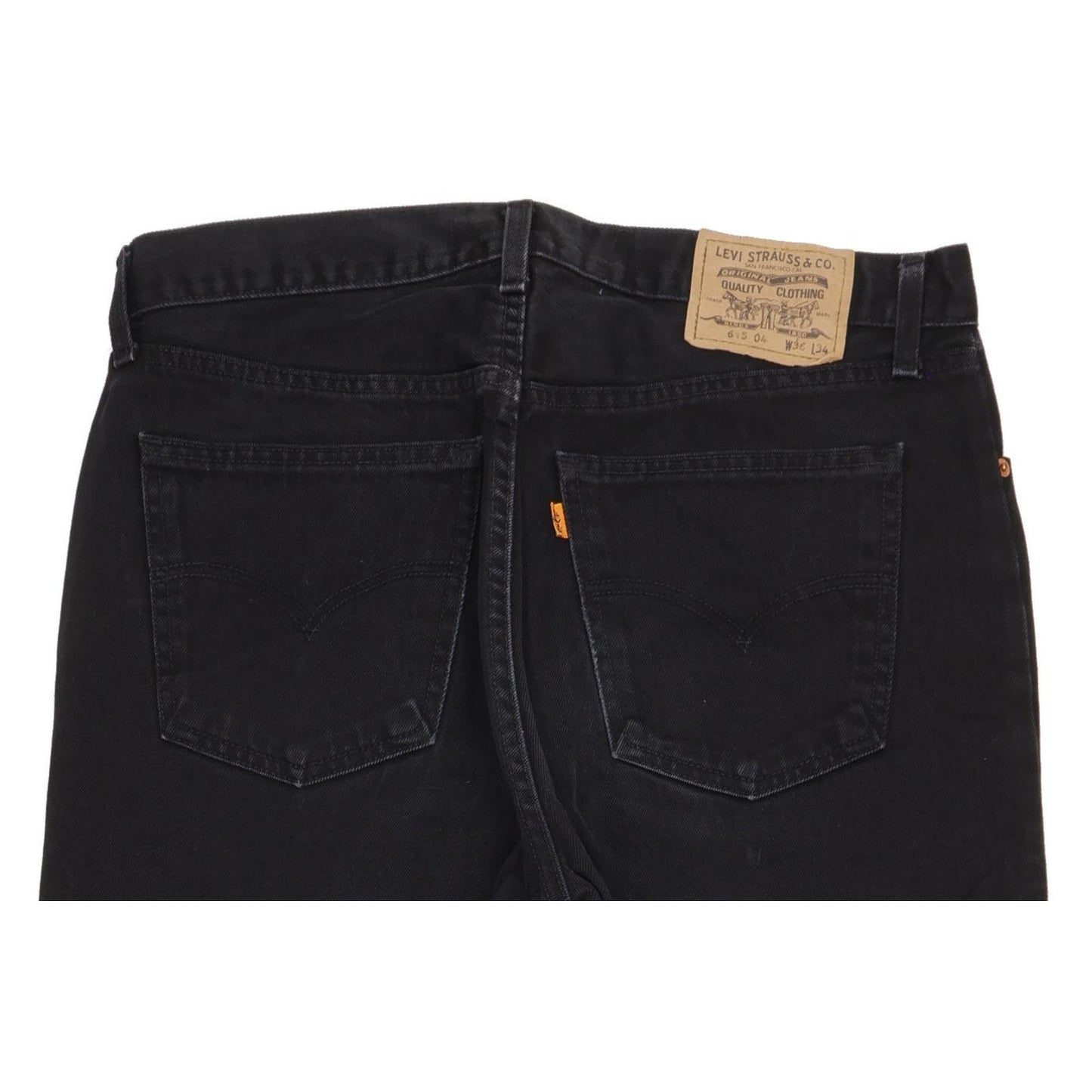 Levi's 615 Men Black Straight Regular Jeans W36 L29