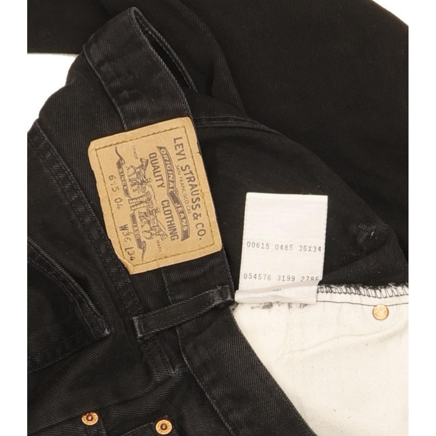 Levi's 615 Men Black Straight Regular Jeans W36 L29