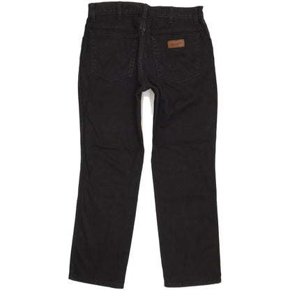 Wrangler Men Black Straight Regular Jeans W33 L29