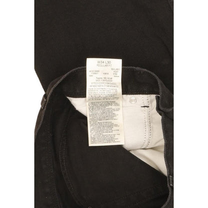 Wrangler Men Black Straight Regular Jeans W33 L29
