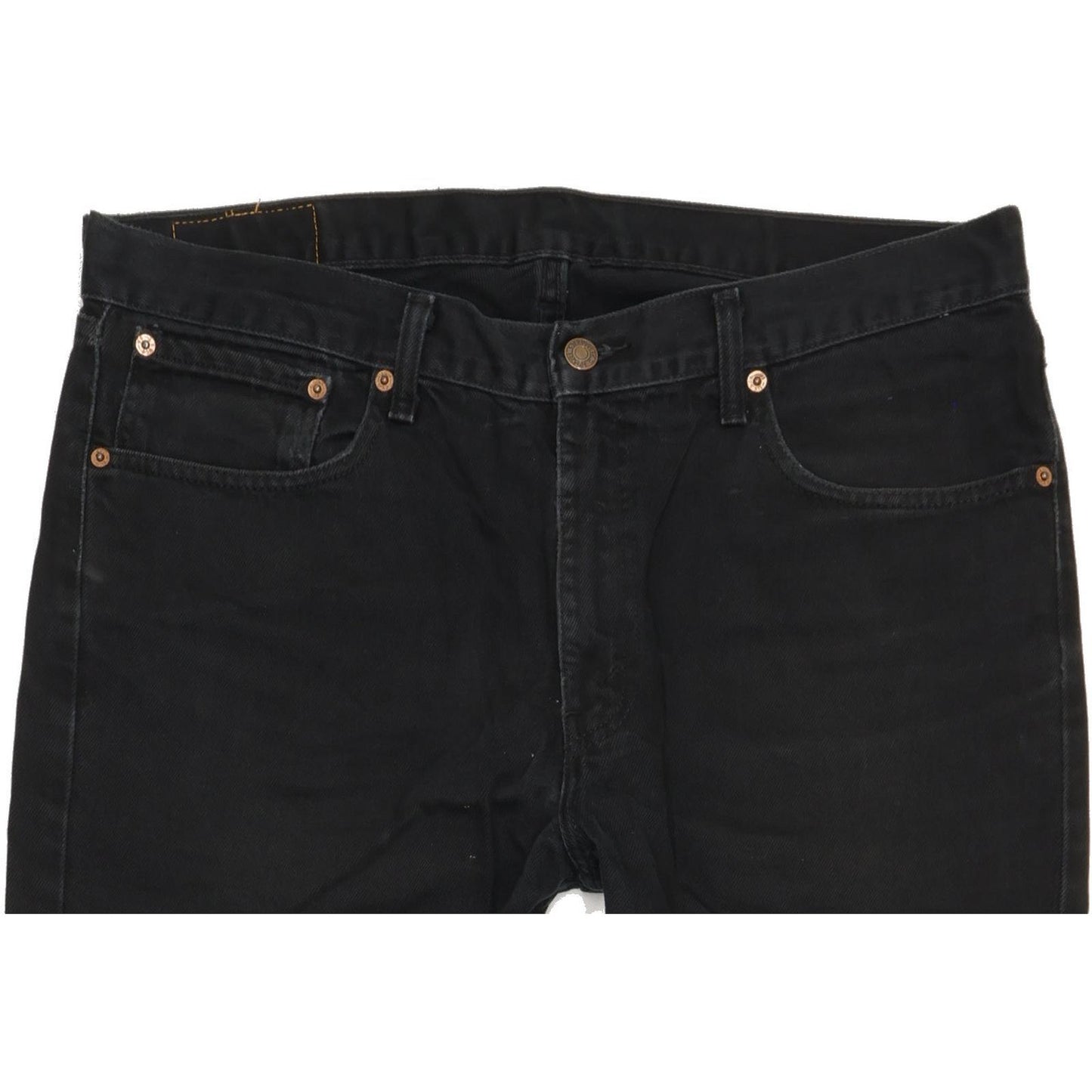Levi's 751 Men Black Straight Regular Jeans W36 L31