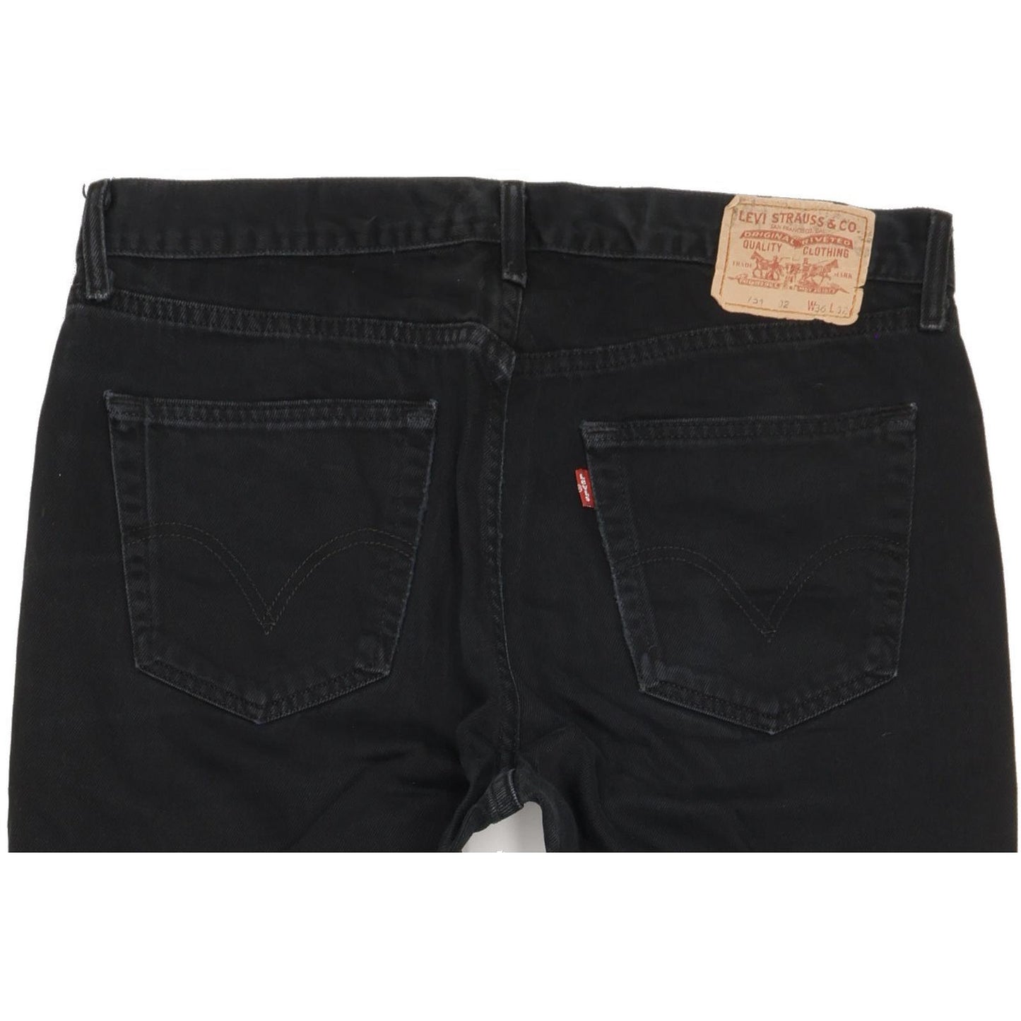 Levi's 751 Men Black Straight Regular Jeans W36 L31