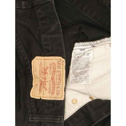 Levi's 751 Men Black Straight Regular Jeans W36 L31