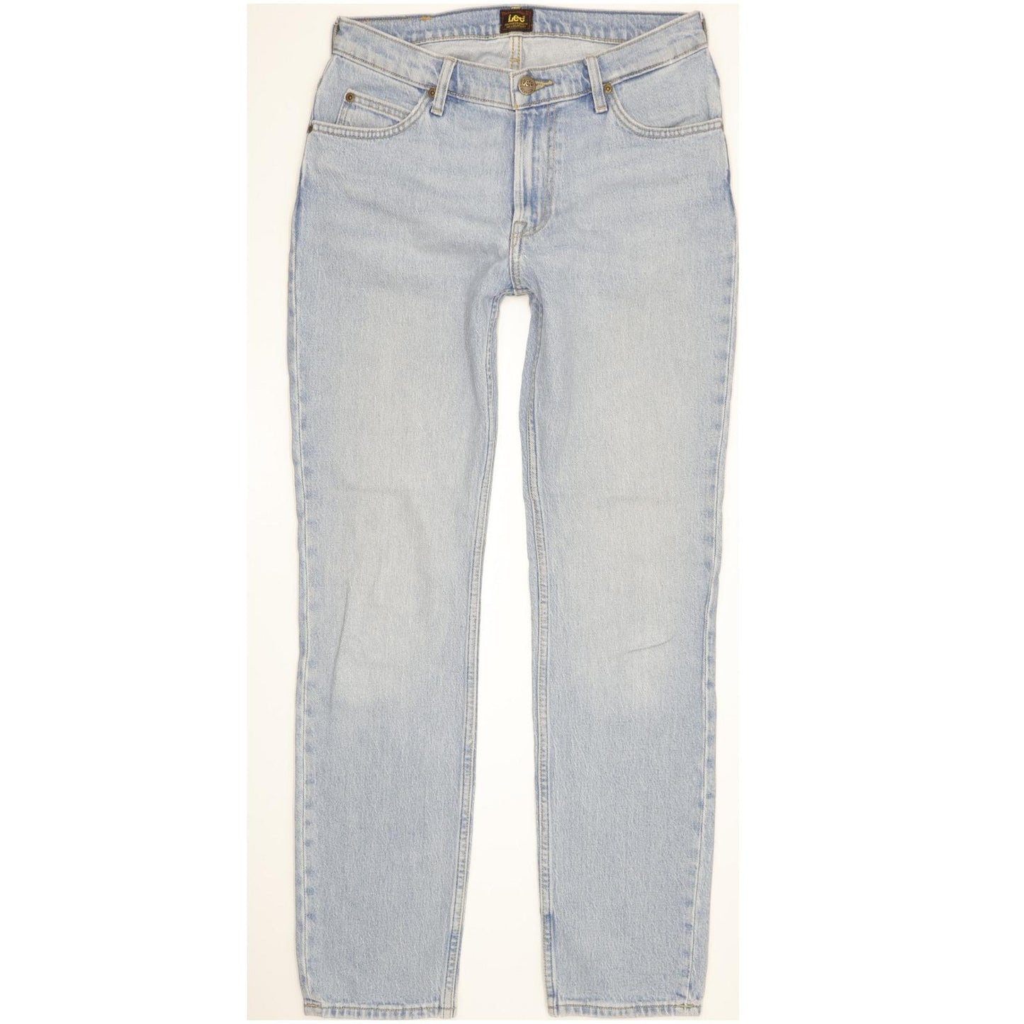 Lee Men Blue Straight Slim Stretch Jeans W30 L31