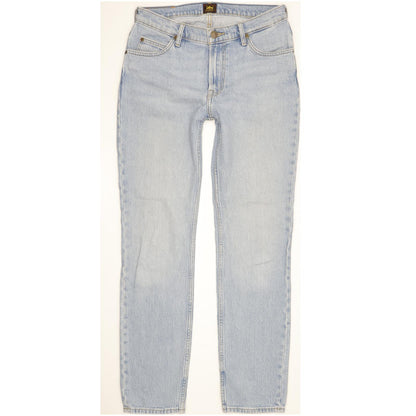 Lee Men Blue Straight Slim Stretch Jeans W30 L31