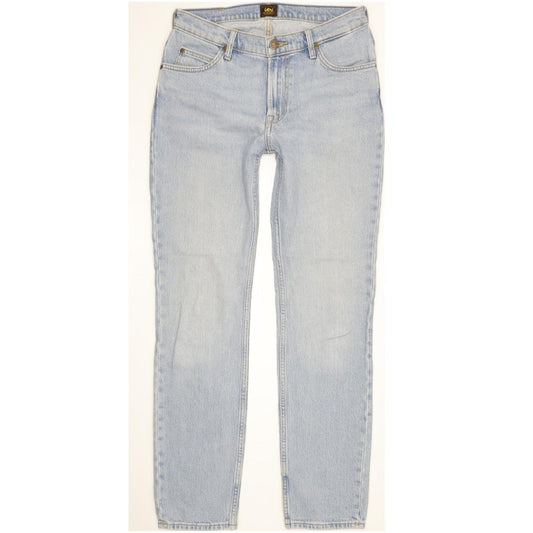 Lee Men Blue Straight Slim Stretch Jeans W30 L31