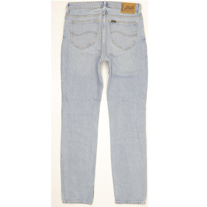 Lee Men Blue Straight Slim Stretch Jeans W30 L31