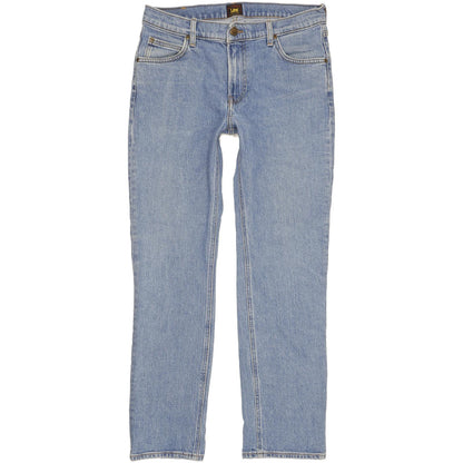 Lee West Men Blue Straight Regular Stretch Jeans W31 L30
