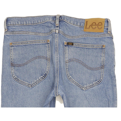 Lee West Men Blue Straight Regular Stretch Jeans W31 L30