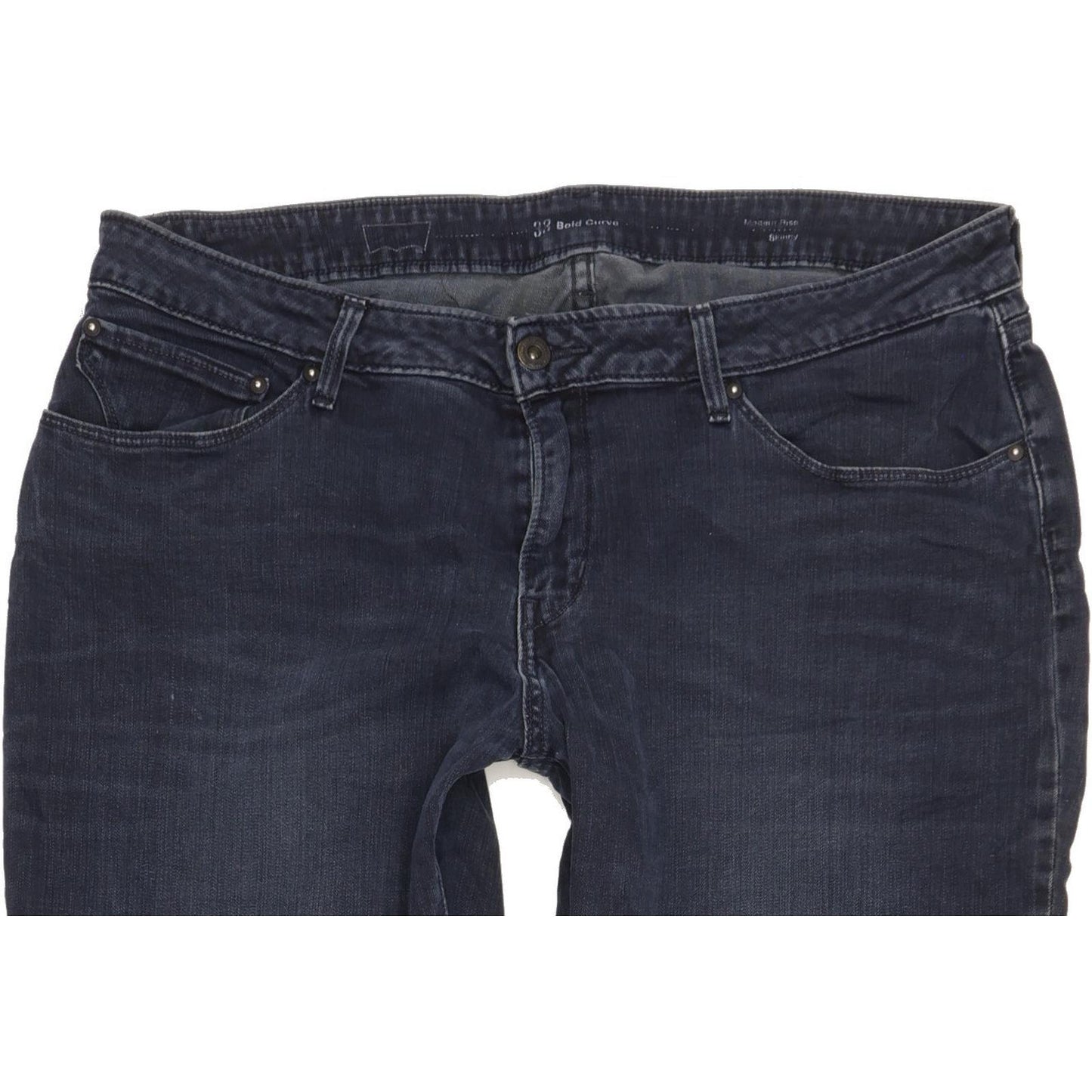 Levi's Bold Curve Women Blue Skinny Slim Stretch Jeans W33 L32