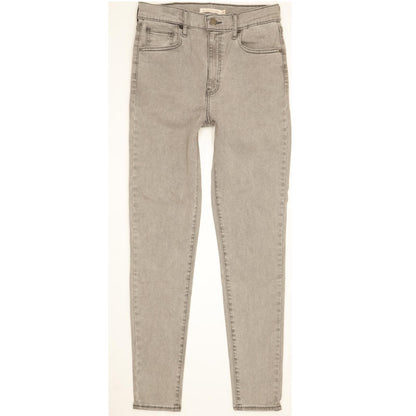 Levi's Mile Grey Skinny Slim Stretch Jeans High Waisted W29 L30
