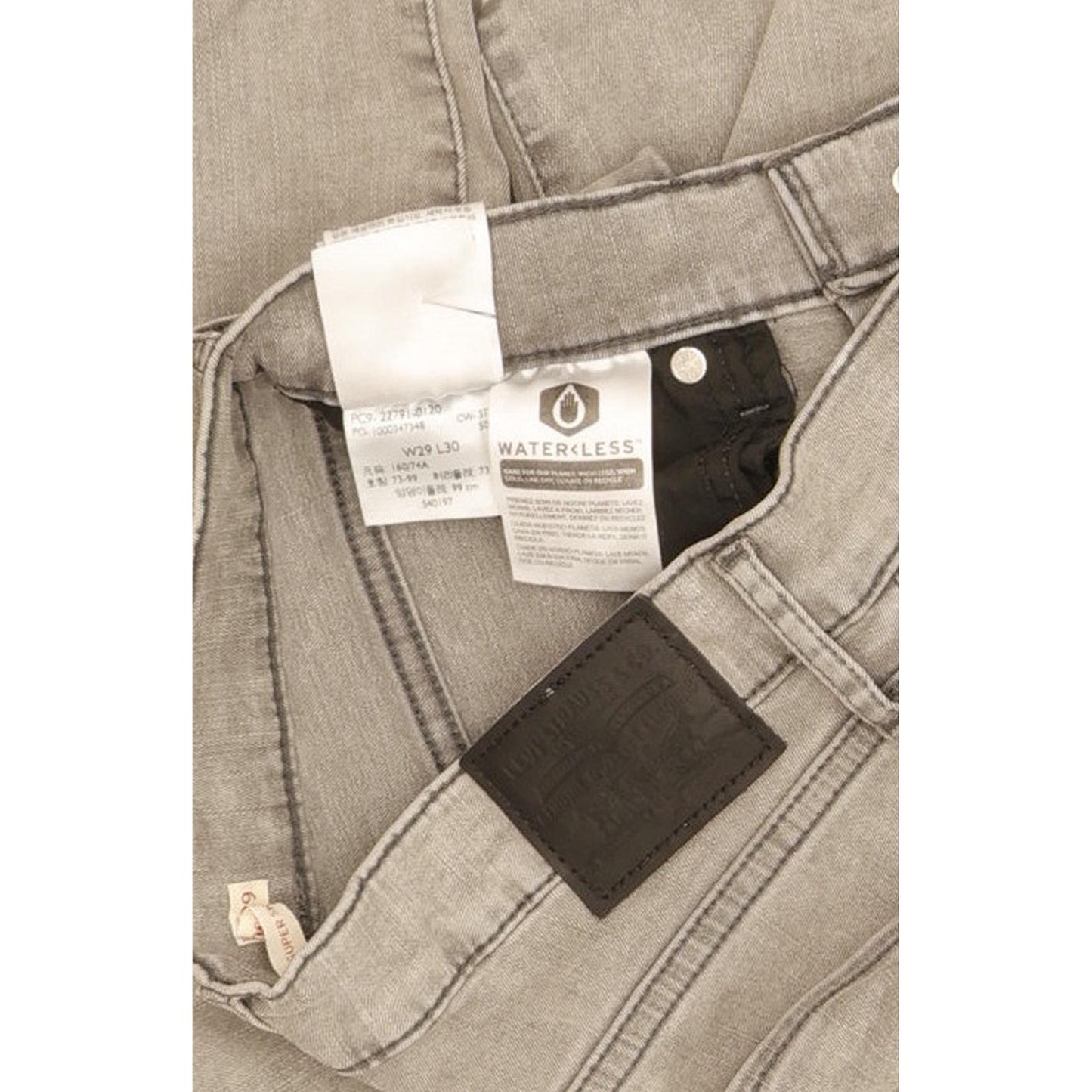 Levi's Mile Grey Skinny Slim Stretch Jeans High Waisted W29 L30