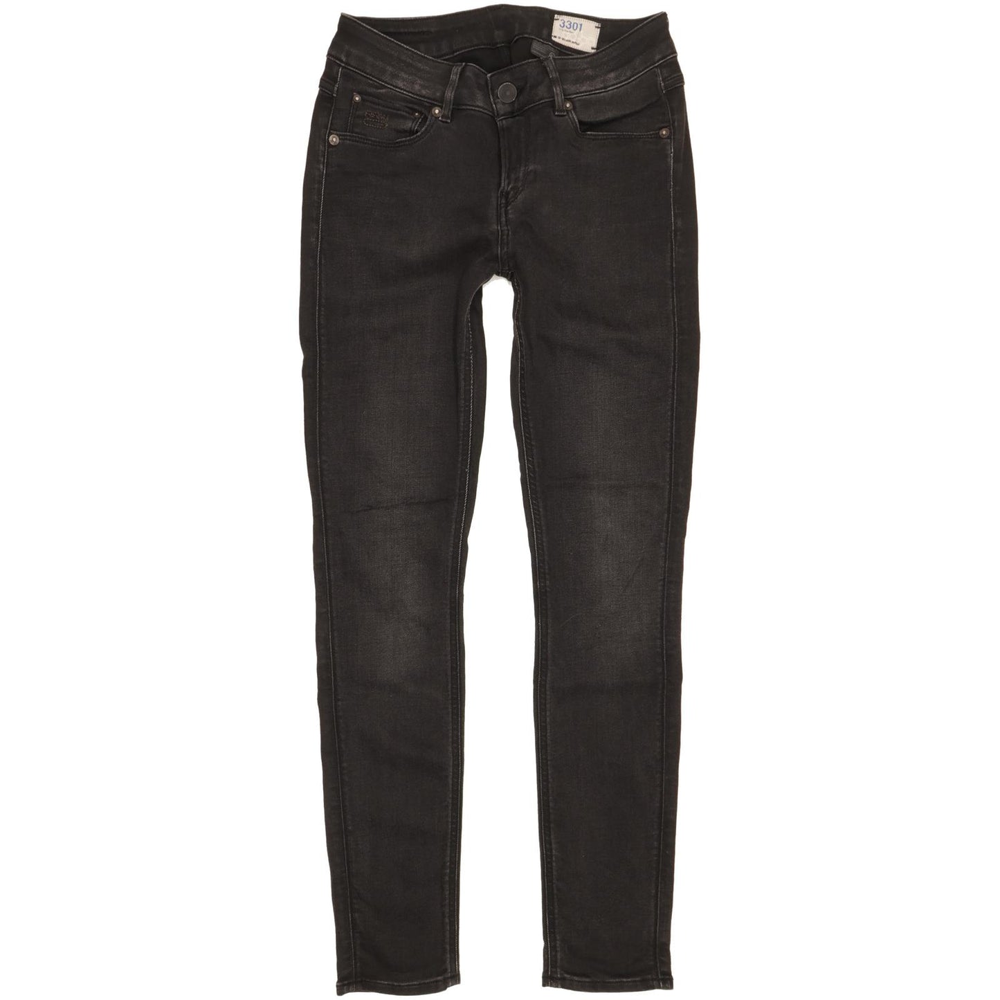 G-Star Women Black Skinny Slim Stretch Jeans W27 L30