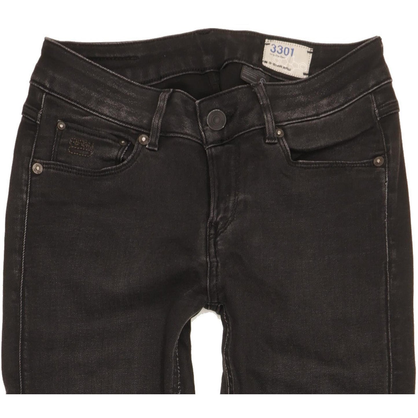 G-Star Women Black Skinny Slim Stretch Jeans W27 L30