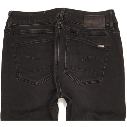 G-Star Women Black Skinny Slim Stretch Jeans W27 L30