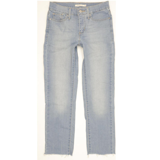 Levi's 312 Shaping Women Blue Straight Slim Stretch Jeans W26 L26