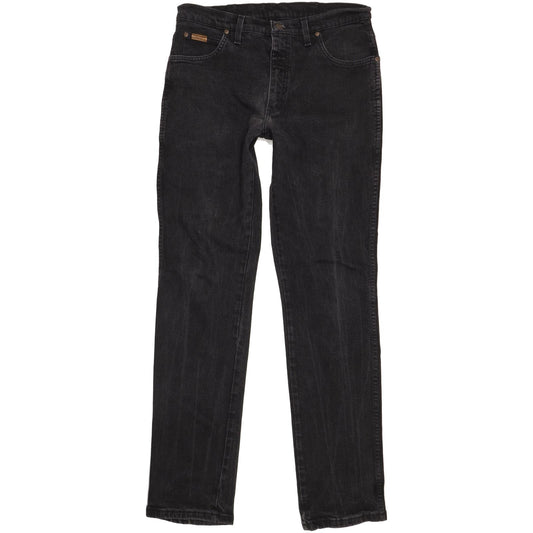 Wrangler Texas Men Black Straight Regular Stretch Jeans W34 L36