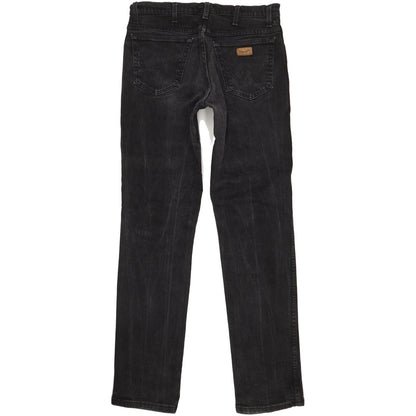 Wrangler Texas Men Black Straight Regular Stretch Jeans W34 L36