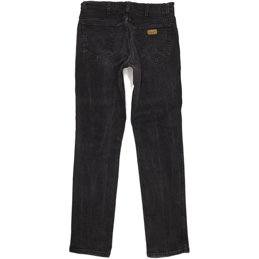 Wrangler Texas Men Black Straight Regular Stretch Jeans W34 L36
