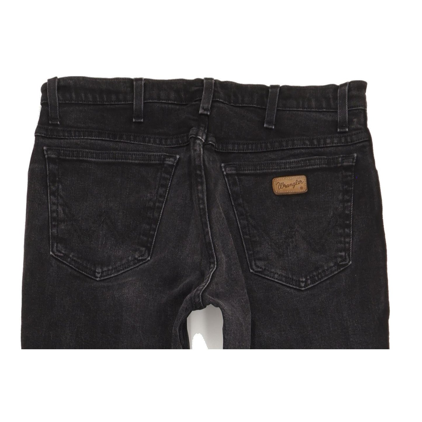 Wrangler Texas Men Black Straight Regular Stretch Jeans W34 L36