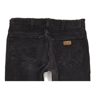 Wrangler Texas Men Black Straight Regular Stretch Jeans W34 L36