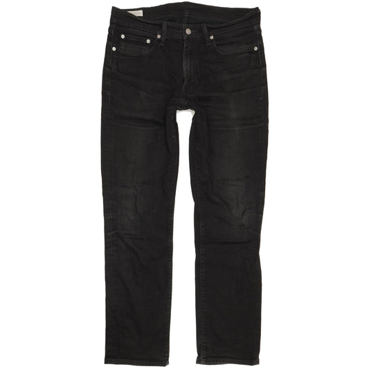 Levi's 514 Men Black Straight Slim Stretch Jeans W33 L32