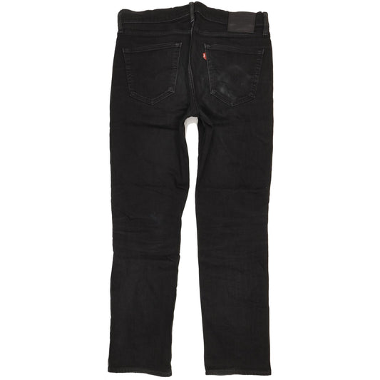 Levi's 514 Men Black Straight Slim Stretch Jeans W33 L32