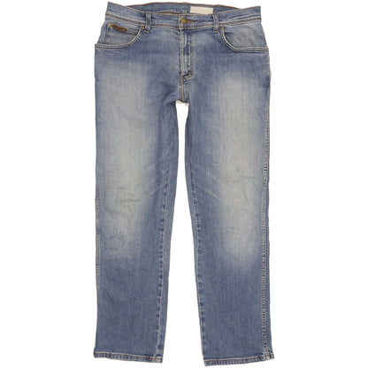 Wrangler Texas Men Blue Straight Regular Stretch Jeans W34 L31