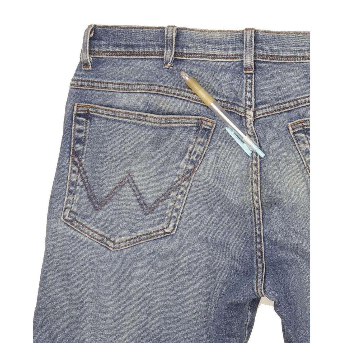 Wrangler Texas Men Blue Straight Regular Stretch Jeans W34 L31