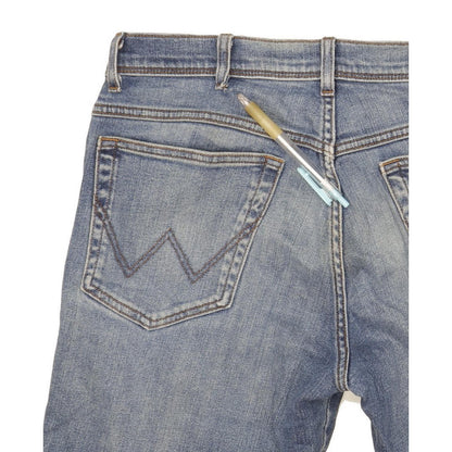 Wrangler Texas Men Blue Straight Regular Stretch Jeans W34 L31
