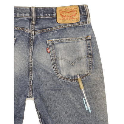 Levi's 514 Men Blue Straight Slim Jeans W32 L32