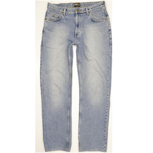 Lee Chicago Men Blue Straight Regular Jeans W34 L32