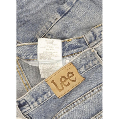 Lee Chicago Men Blue Straight Regular Jeans W34 L32