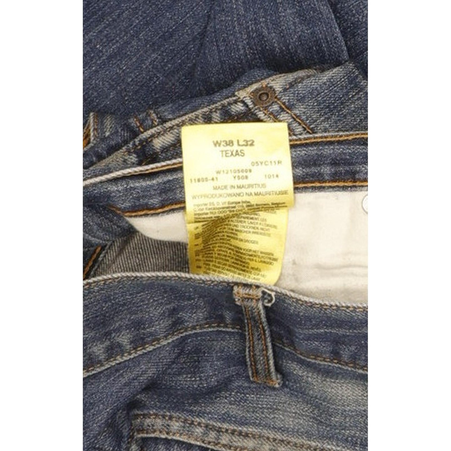 Wrangler Texas Men Blue Straight Regular Jeans W38 L32