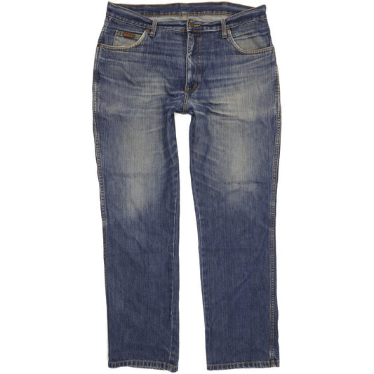 Wrangler Texas Men Blue Straight Regular Jeans W38 L32