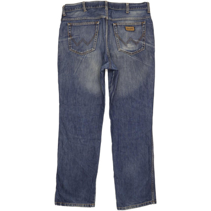 Wrangler Texas Men Blue Straight Regular Jeans W38 L32