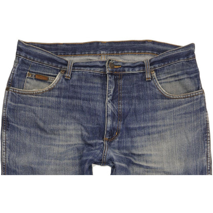 Wrangler Texas Men Blue Straight Regular Jeans W38 L32