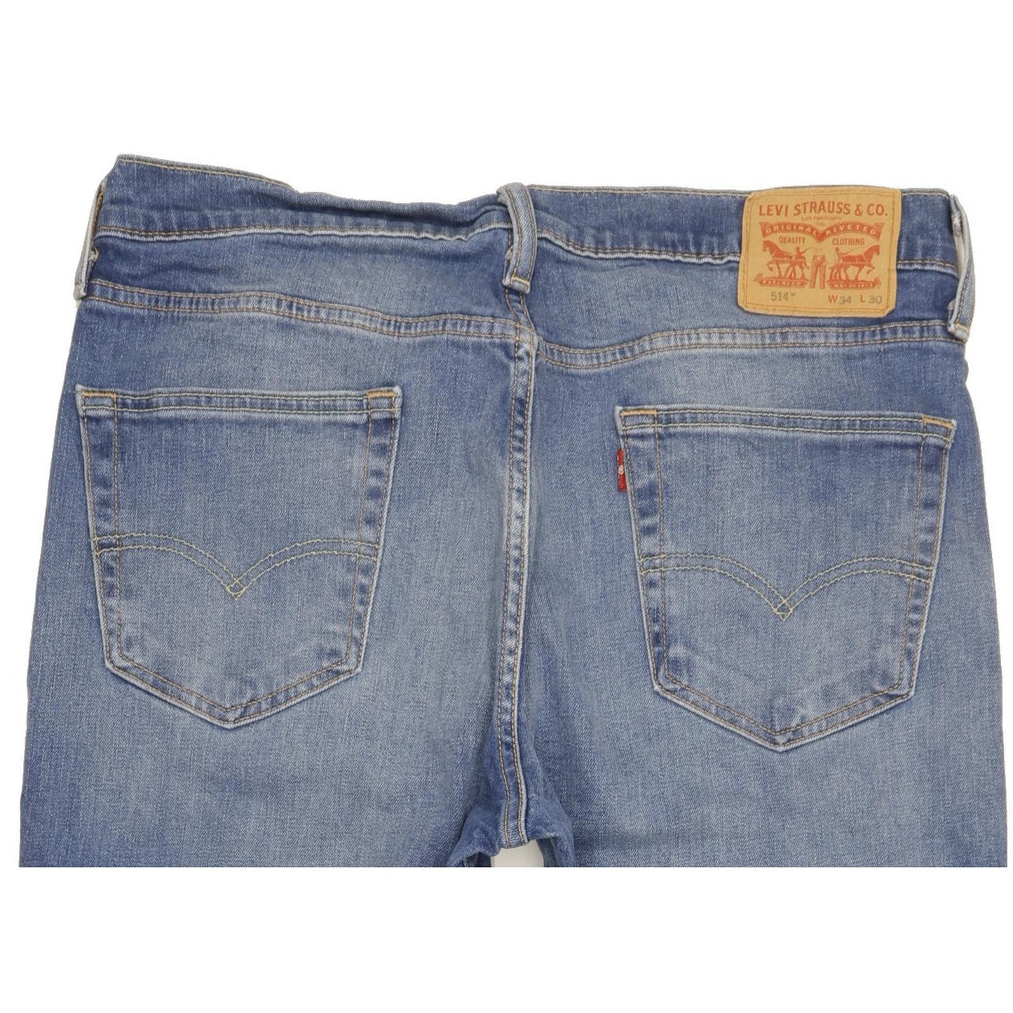 Levi's 514 Men Blue Straight Regular Stretch Jeans W34 L27