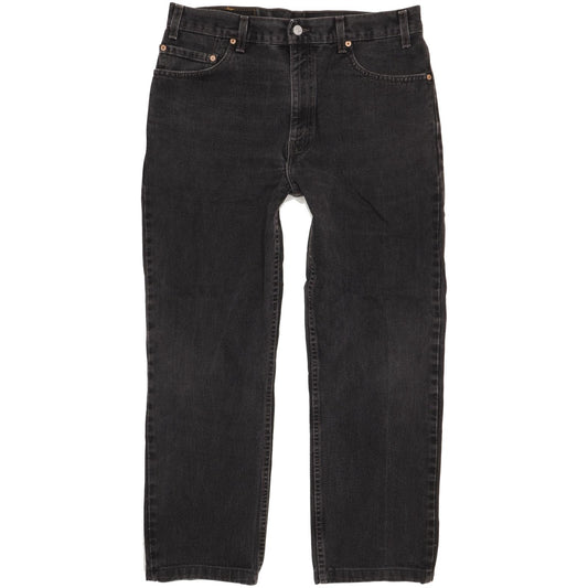 Levi's 505 Made in USA Men Black Straight Regular Jeans W36 L28