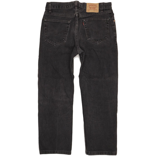 Levi's 505 Made in USA Men Black Straight Regular Jeans W36 L28