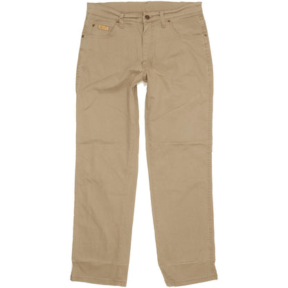 Wrangler Texas Men Beige Straight Regular Stretch Jeans W32 L30