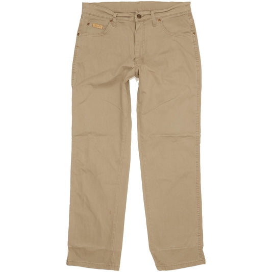 Wrangler Texas Men Beige Straight Regular Stretch Jeans W32 L30