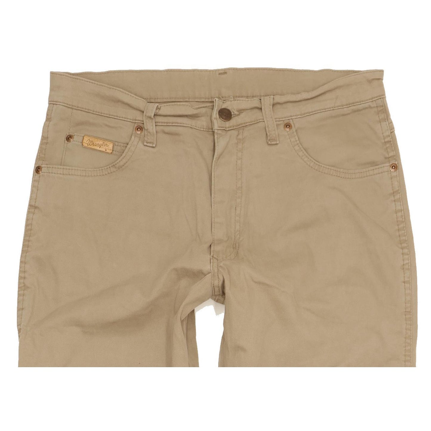 Wrangler Texas Men Beige Straight Regular Stretch Jeans W32 L30