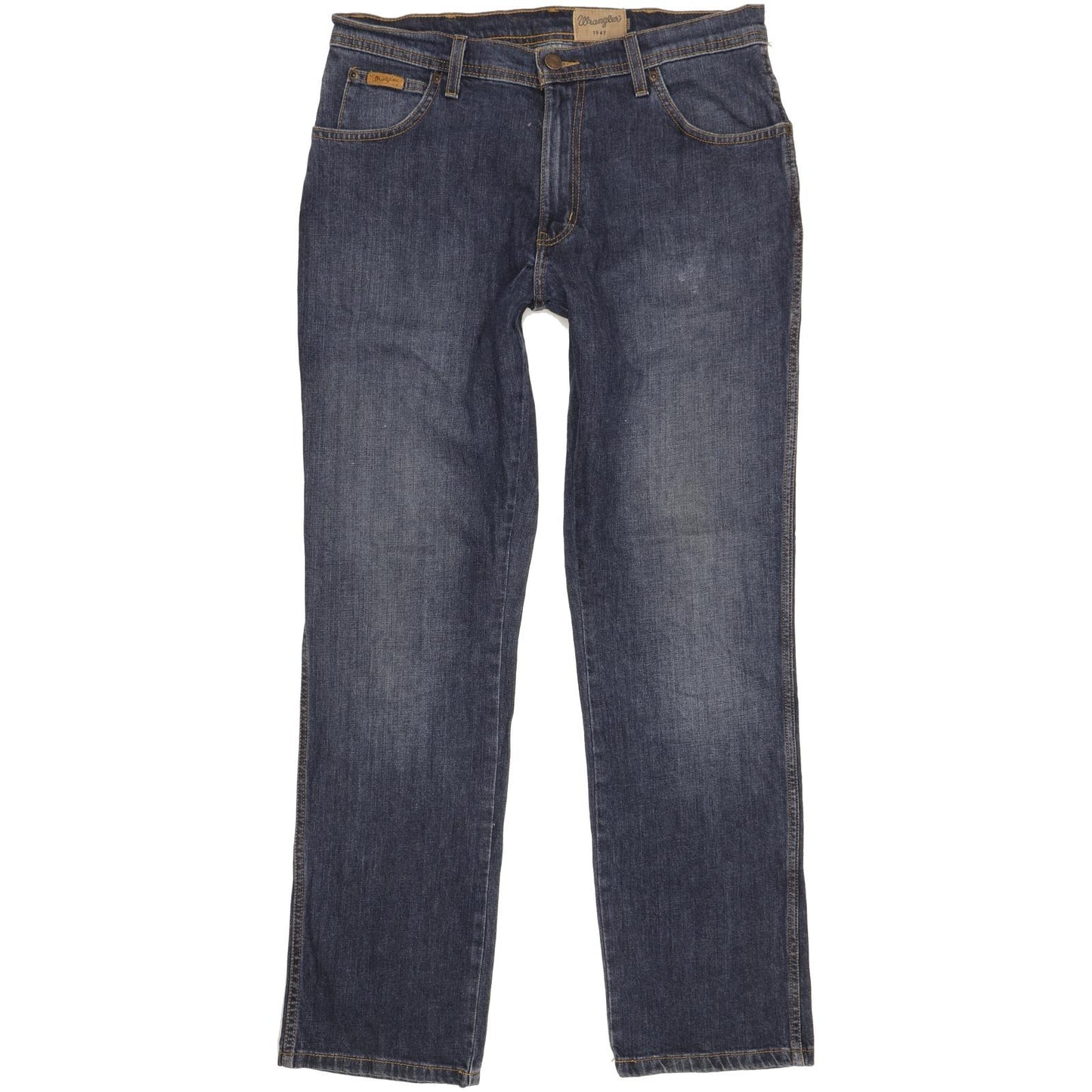 Wrangler Texas Men Blue Straight Regular Stretch Jeans W34 L32