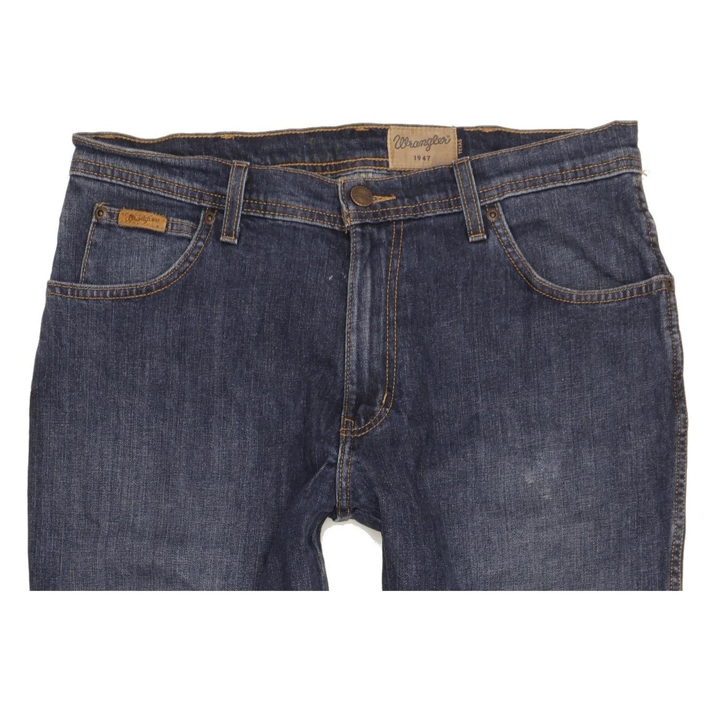 Wrangler Texas Men Blue Straight Regular Stretch Jeans W34 L32