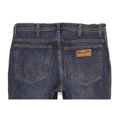 Wrangler Texas Men Blue Straight Regular Stretch Jeans W34 L32