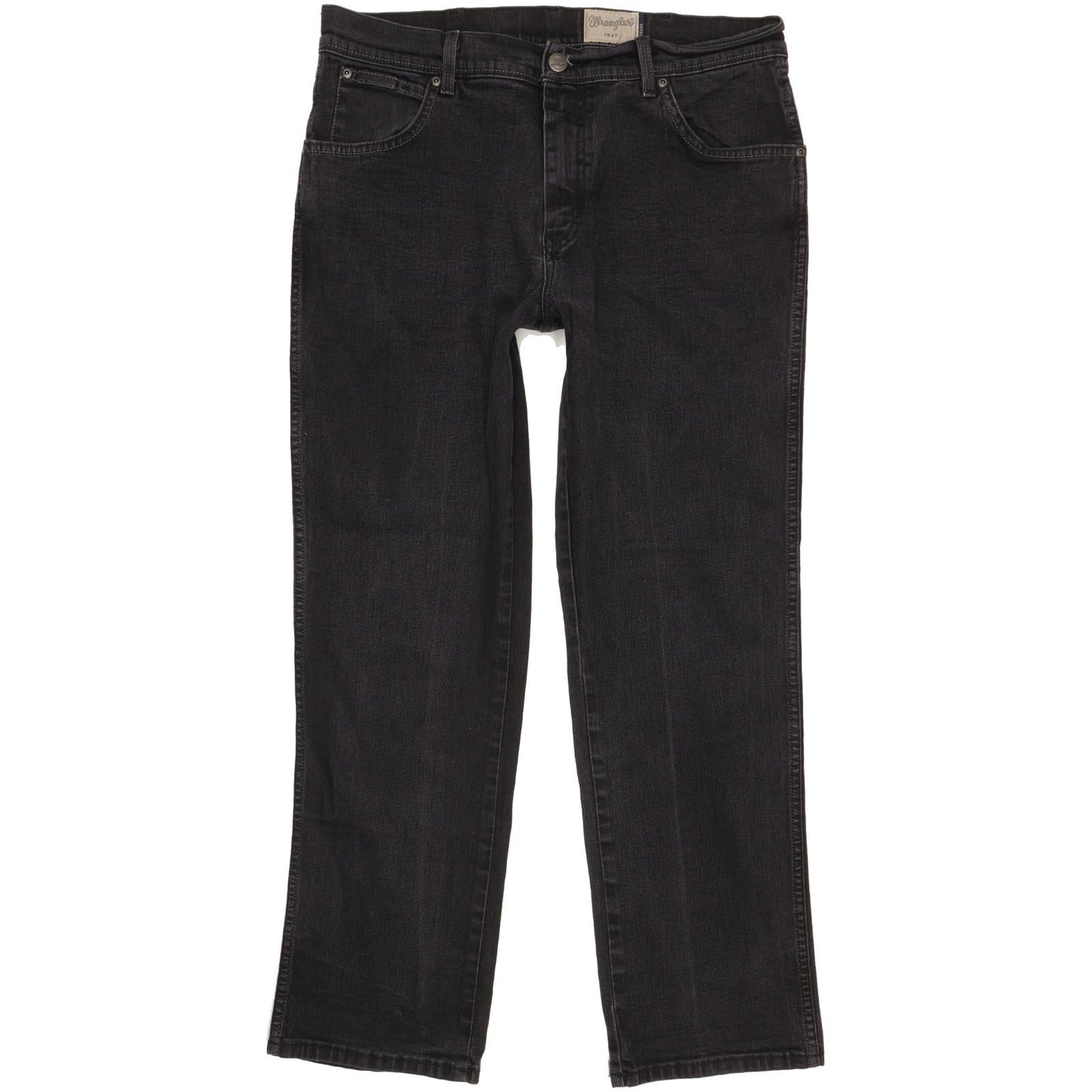 Wrangler Texas Men Black Straight Regular Stretch Jeans W36 L29