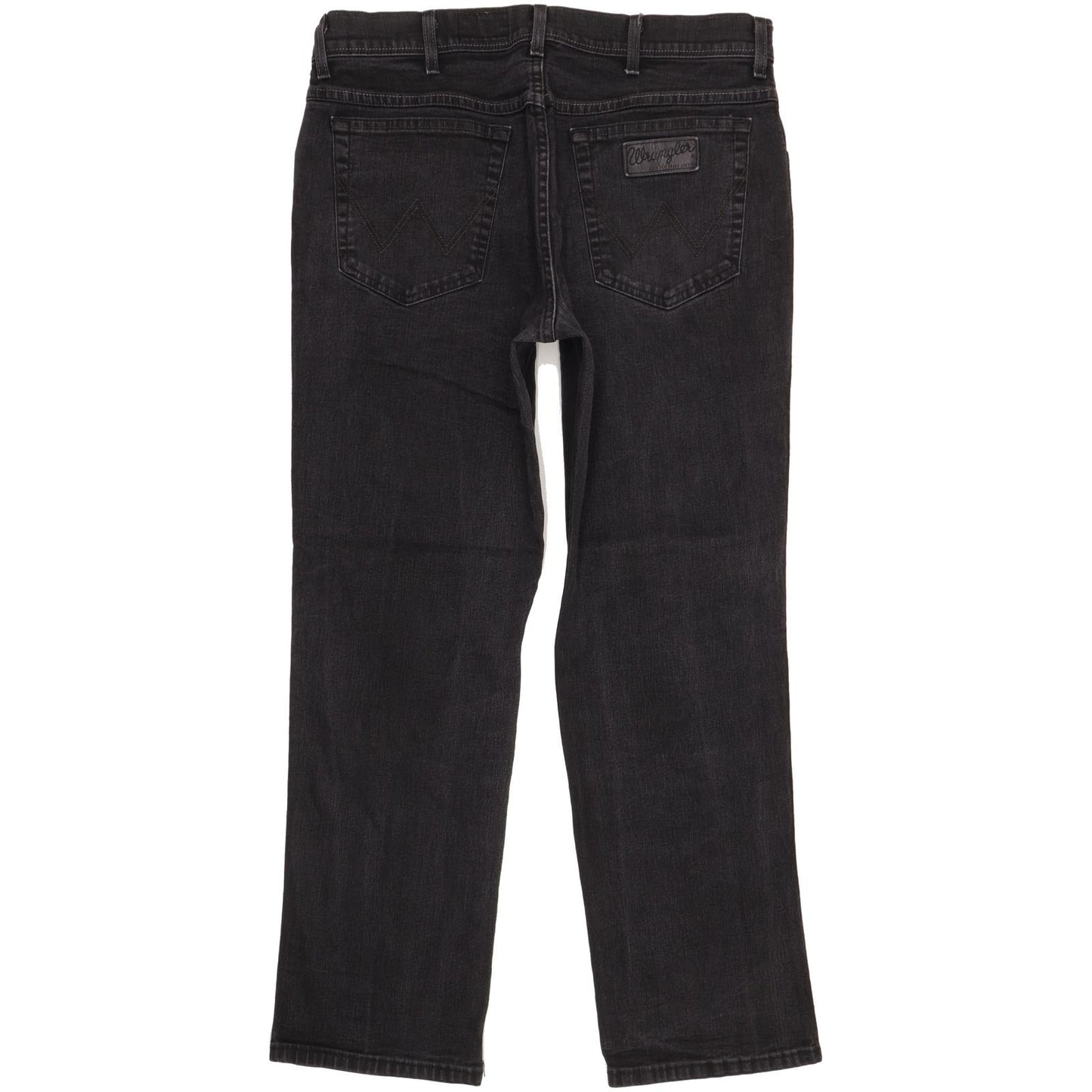 Wrangler Texas Men Black Straight Regular Stretch Jeans W36 L29