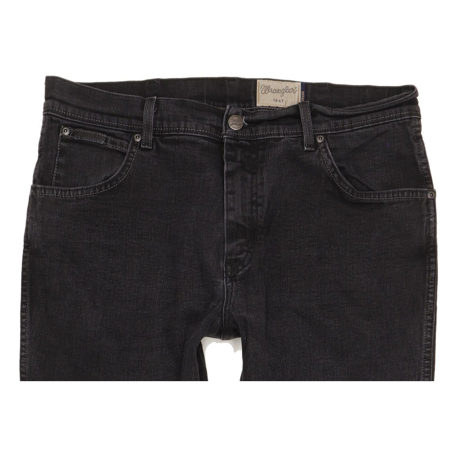 Wrangler Texas Men Black Straight Regular Stretch Jeans W36 L29