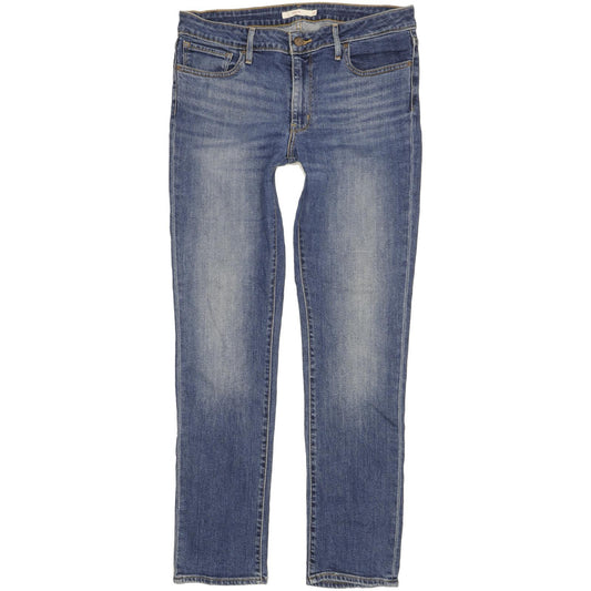 Levi's 712 Women Blue Straight Slim Stretch Jeans W31 L32